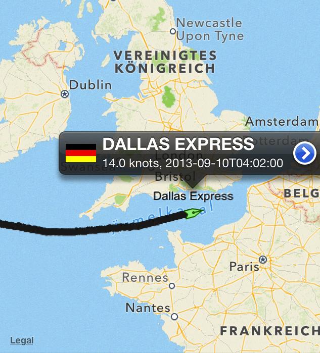 Dallas_Express_Ärmelkanal