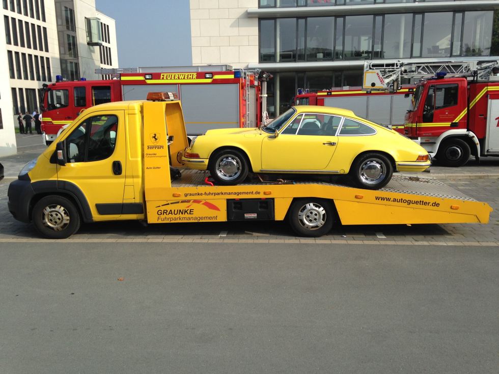 Der glückliche Besitzer nimmt ihn mit... :-(