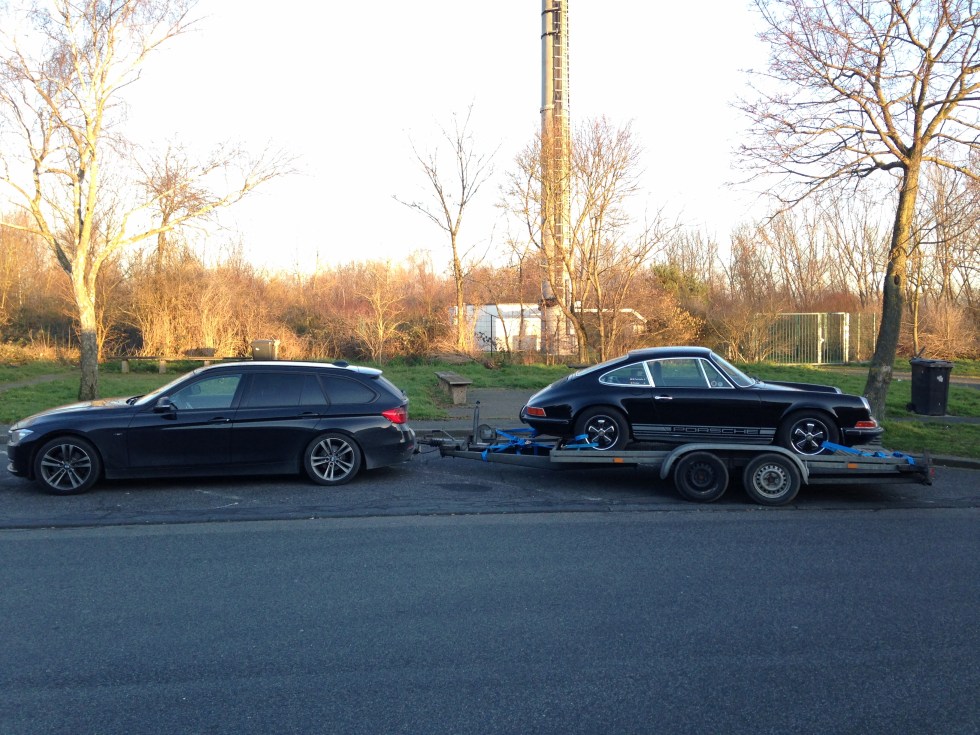 Das erste Mal mit Hänger fahren... und dann gleich so eine Fuhre!